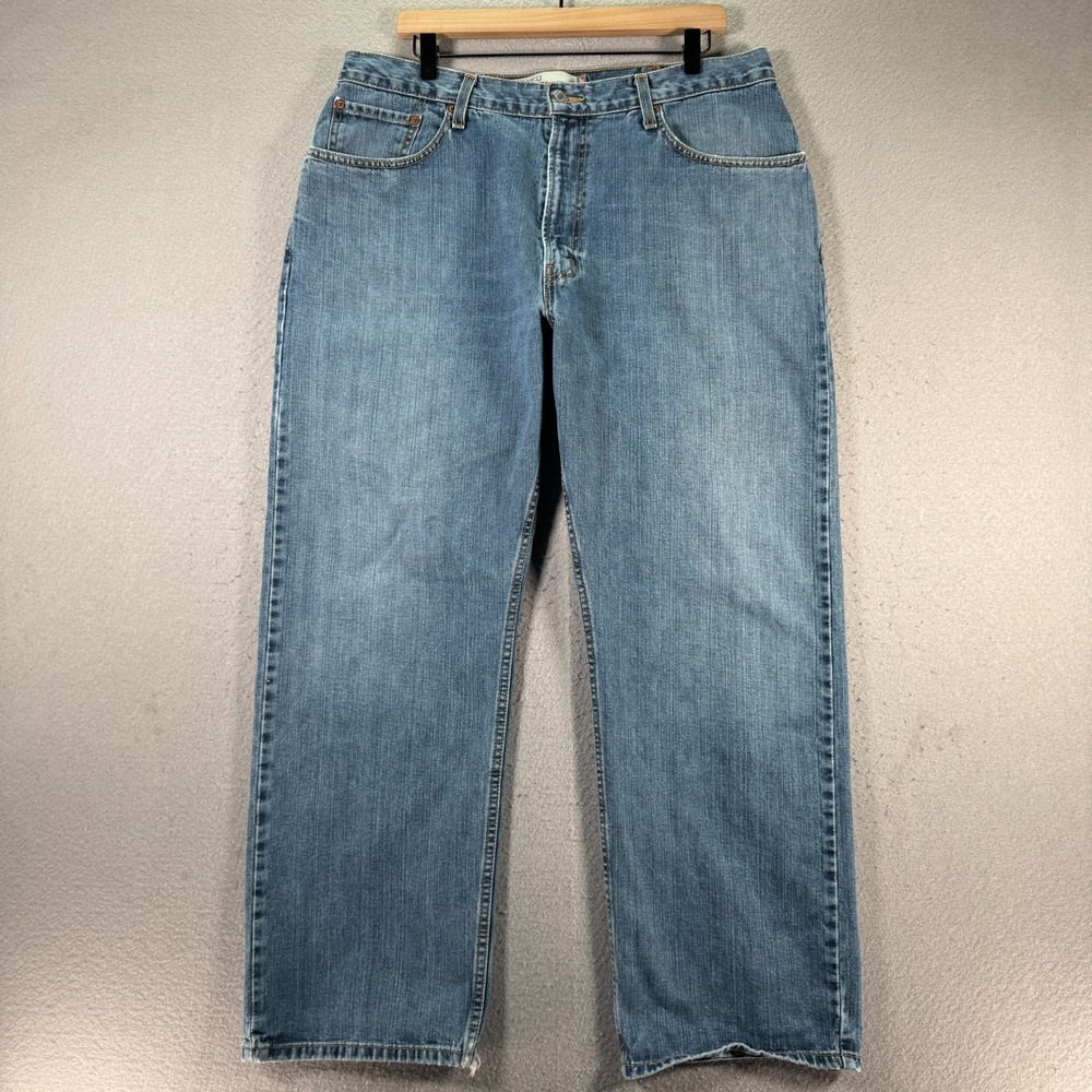 Vintage Levis 559 Relaxed Straight Jeans Mens 38x30 Blue Lightwash Denim Comfort